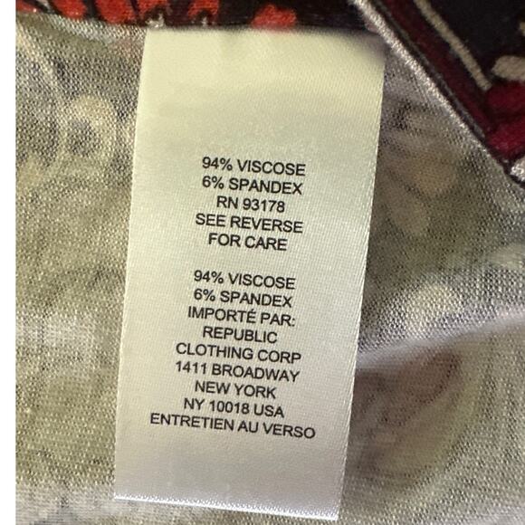 TRUTH BY REPUBLIC Jacket Womens Medium Paisley Jersey Knit Blazer Boho Office - Picture 9 of 15